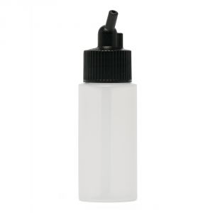 Iwata Big Mouth Airbrush Bottle 1 oz / 30 ml Cylinder With 20 mm Adaptor Cap