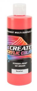 Createx Acrylic Colors Scarlet, 8 oz.