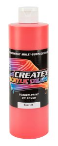 Createx Acrylic Colors Scarlet, 16 oz.