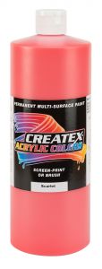 Createx Acrylic Colors Scarlet, 32 oz.