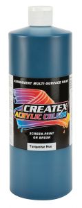 Createx Acrylic Colors Turquoise Hue, 32 oz.