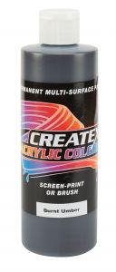 Createx Acrylic Colors Burnt Umber, 8 oz.
