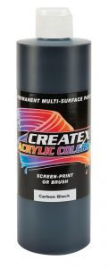 Createx Acrylic Colors Carbon Black, 16 oz.