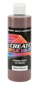 Createx Acrylic Colors Burnt Sienna, 8 oz.