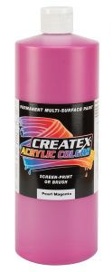 Createx Acrylic Colors Pearl Magenta, 32 oz.