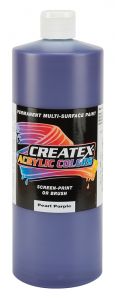 Createx Acrylic Colors Pearl Purple, 32 oz.