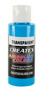 Createx Airbrush Colors Transparent Caribbean Blue, 2 oz.