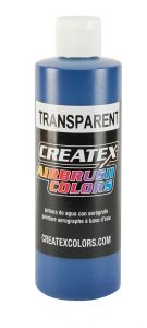 Createx Airbrush Colors Transparent Brite Blue, 8 oz.