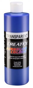 Createx Airbrush Colors Transparent Ultramarine Blue, 16 oz.