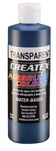 Createx Airbrush Colors Transparent Deep Blue, 8 oz.