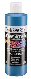 Createx Airbrush Colors Transparent Turquoise, 8 oz.