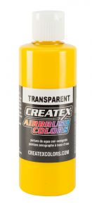Createx Airbrush Colors Transparent Brite Yellow, 4 oz.