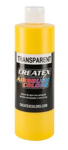 Createx Airbrush Colors Transparent Brite Yellow, 16 oz.
