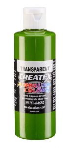 Createx Airbrush Colors Transparent Leaf Green, 4 oz.