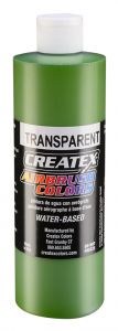 Createx Airbrush Colors Transparent Leaf Green, 16 oz.
