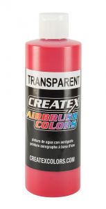 Createx Airbrush Colors Transparent Brite Red, 8 oz.