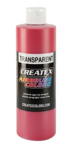 Createx Airbrush Colors Transparent Brite Red, 16 oz.