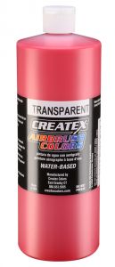 Createx Airbrush Colors Transparent Brite Red, 32 oz.