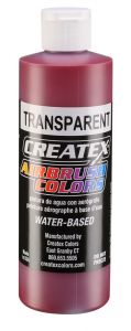 Createx Airbrush Colors Transparent Deep Red, 8 oz.