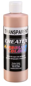 Createx Airbrush Colors Transparent Peach, 8 oz.