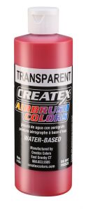 Createx Airbrush Colors Transparent Crimson, 8 oz.