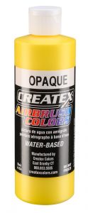 Createx Airbrush Colors Opaque Yellow, 8 oz.