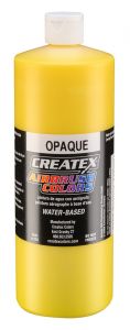 Createx Airbrush Colors Opaque Yellow, 32 oz.
