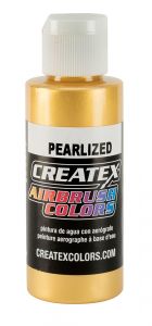 Createx Airbrush Colors Pearl Satin Gold, 2 oz.