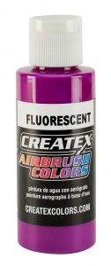 Createx Airbrush Colors Fluorescent Violet, 2 oz.