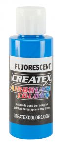 Createx Airbrush Colors Fluorescent Blue, 2 oz.