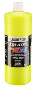 Createx Airbrush Colors Fluorescent Yellow, 32 oz.