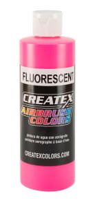 Createx Airbrush Colors Fluorescent Hot Pink, 8 oz.