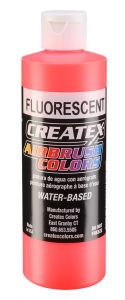 Createx Airbrush Colors Fluorescent Red, 8 oz.