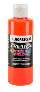 Createx Airbrush Colors Fluorescent Orange, 4 oz.