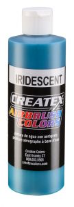 Createx Airbrush Colors Iridescent Turquoise, 8 oz.