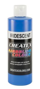 Createx Airbrush Colors Iridescent Electric Blue, 8 oz.