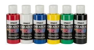 Createx Airbrush Colors Opaque Set, 2 oz.