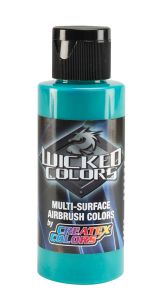 Createx Wicked Colors Fluorescent Aqua, 2 oz.
