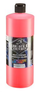 Createx Wicked Colors Fluorescent Red, 32 oz.