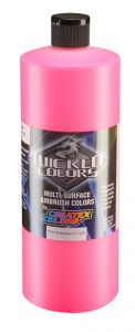 Createx Wicked Colors Fluorescent Pink, 32 oz.