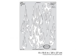 Artool  Flame-o-rama 2 Firebalz Freehand Airbrush Template by Craig Fraser