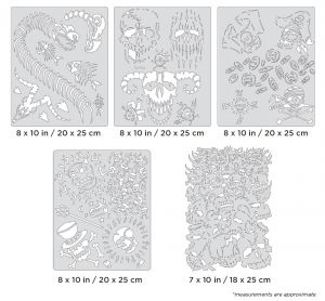 Artool  Curse of Skullmaster  Set Freehand Airbrush Template by Craig Fraser