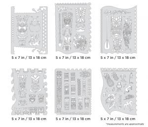 Artool Tiki Master Mini Series Freehand Airbrush Template Set by Dennis Mathewson