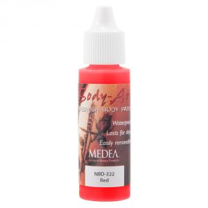 Medea Body-Art Airbrush Paint Red 1 oz