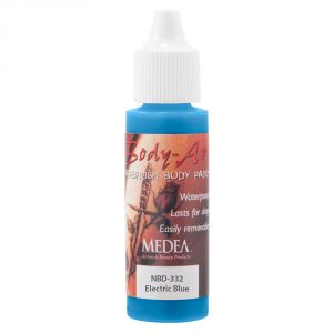Medea Body-Art Airbrush Paint Electric Blue 1 oz