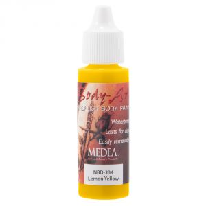Medea Body-Art Airbrush Paint Lemon Yellow 1 oz